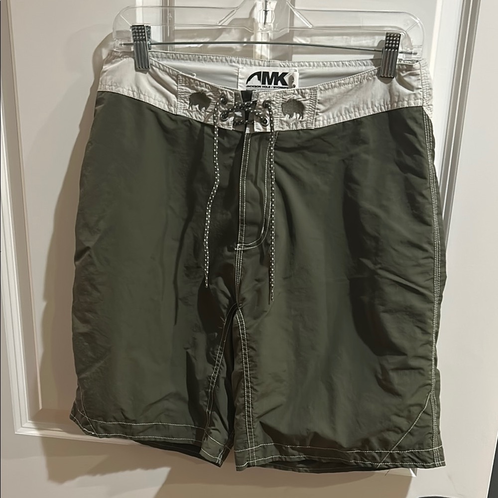 Mountain Khaki Men's Green Swim Shorts- size 31 w/ 9” inseam
